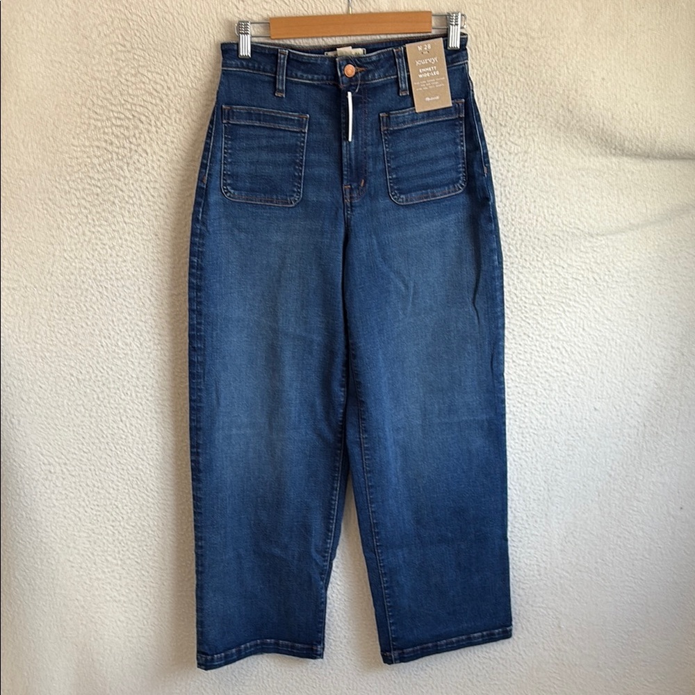 Madewell The Curvy Emmett Wide-Leg Jean: Patch Pocket Edition Size 28